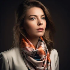 چھوٹے مربع سلک گردن کا اسکارف